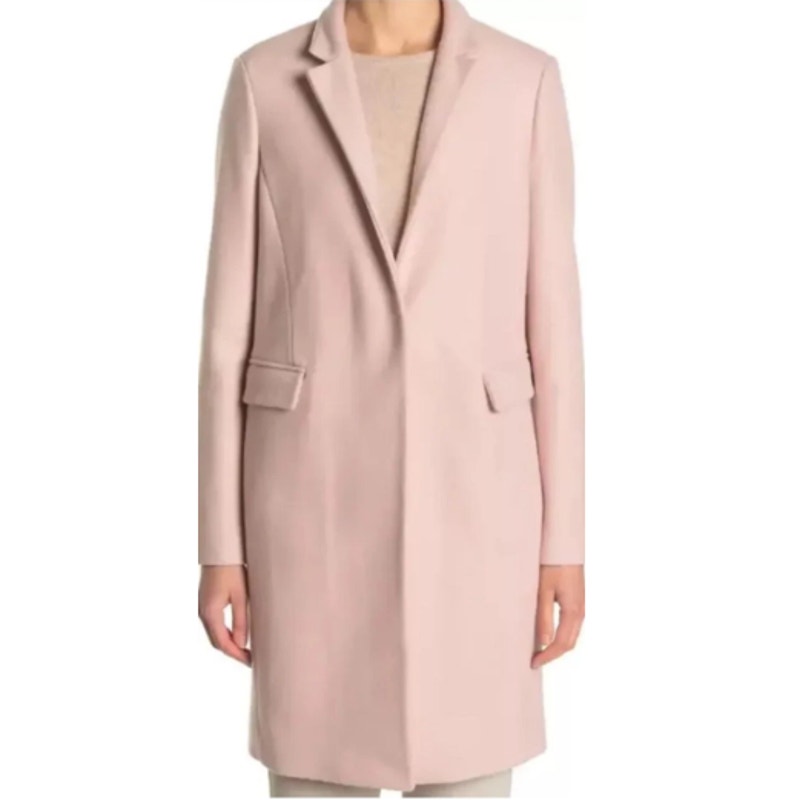 Nwt All Saints Women's Pink Evelyn Coat Size 8 Ret $675